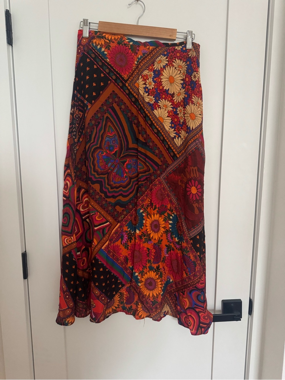 Anthropologie x Farm Rio Patchwork Midi Skirt - Picture 3 of 4